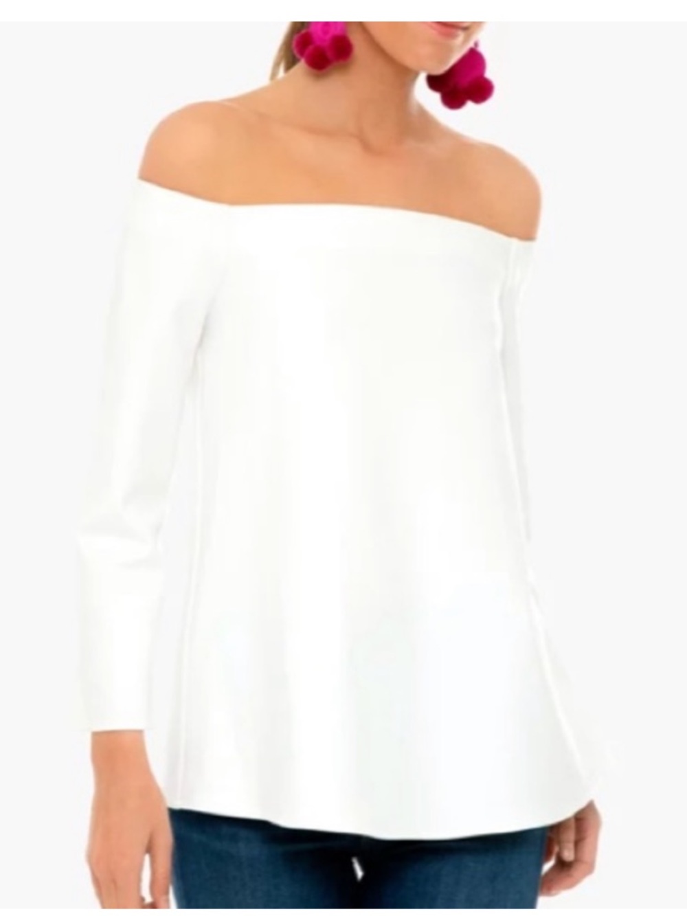 NWOT Tuckernuck White Off-the-Shoulder Top Sz XS ❤️❤️